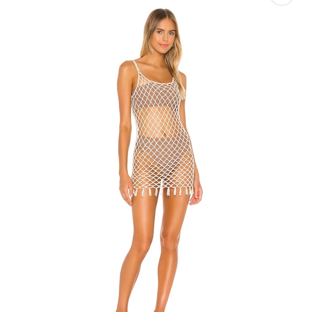 Superdown Alana Open Knit Dress in Toast - Size XS - Picture 2 of 6